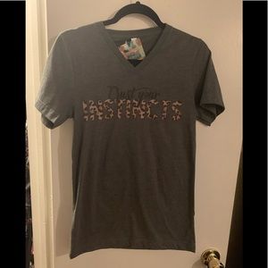 Dark Grey V-neck Tee